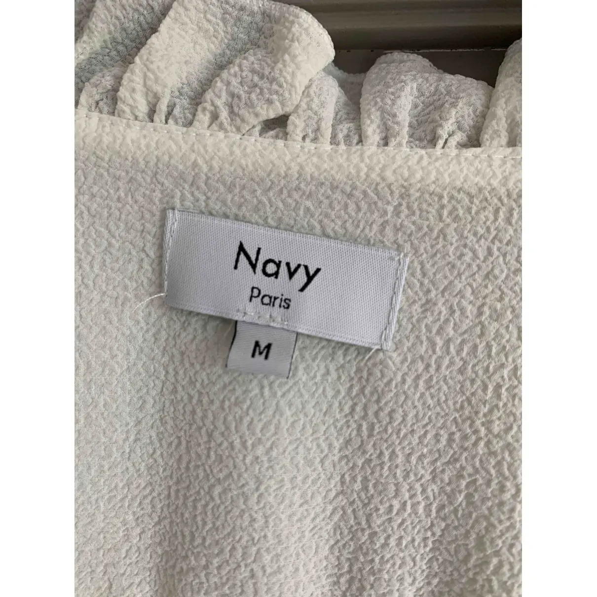 Buy Navy Paris White Polyester Top online