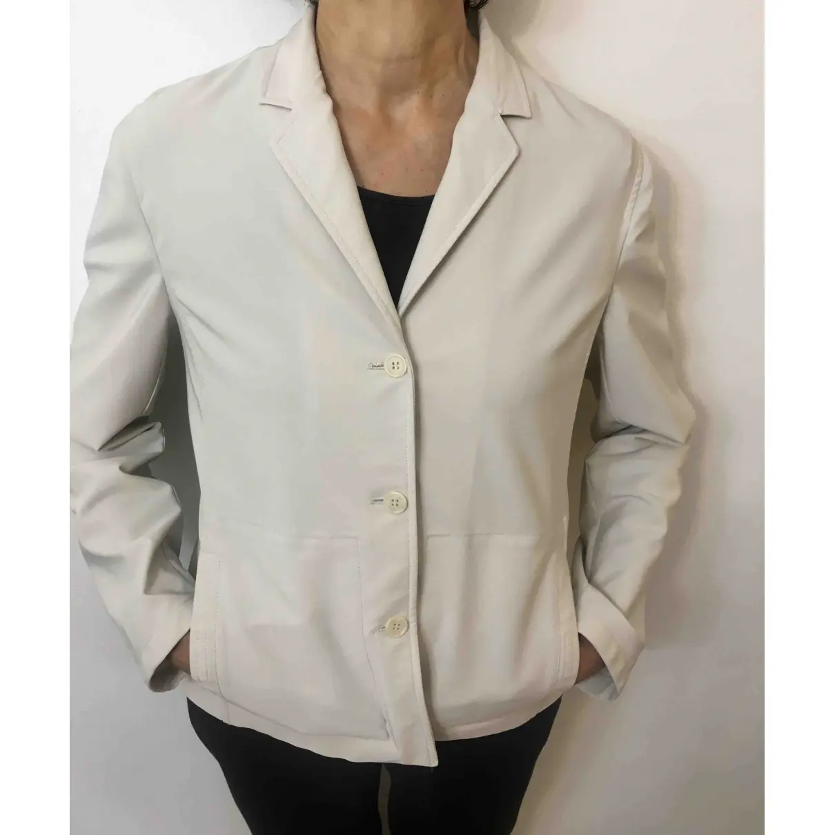 White Polyester Jacket Prada - Vintage