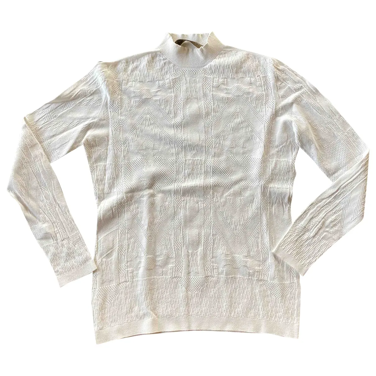 White Polyester Knitwear Versace