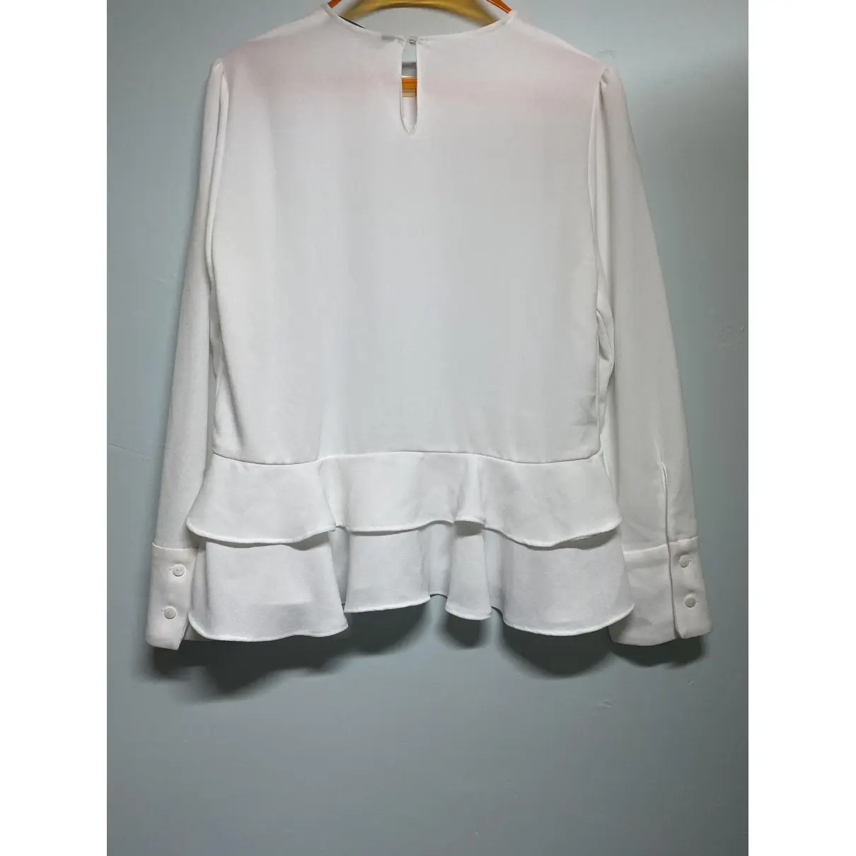 Zara White Polyester Top for sale