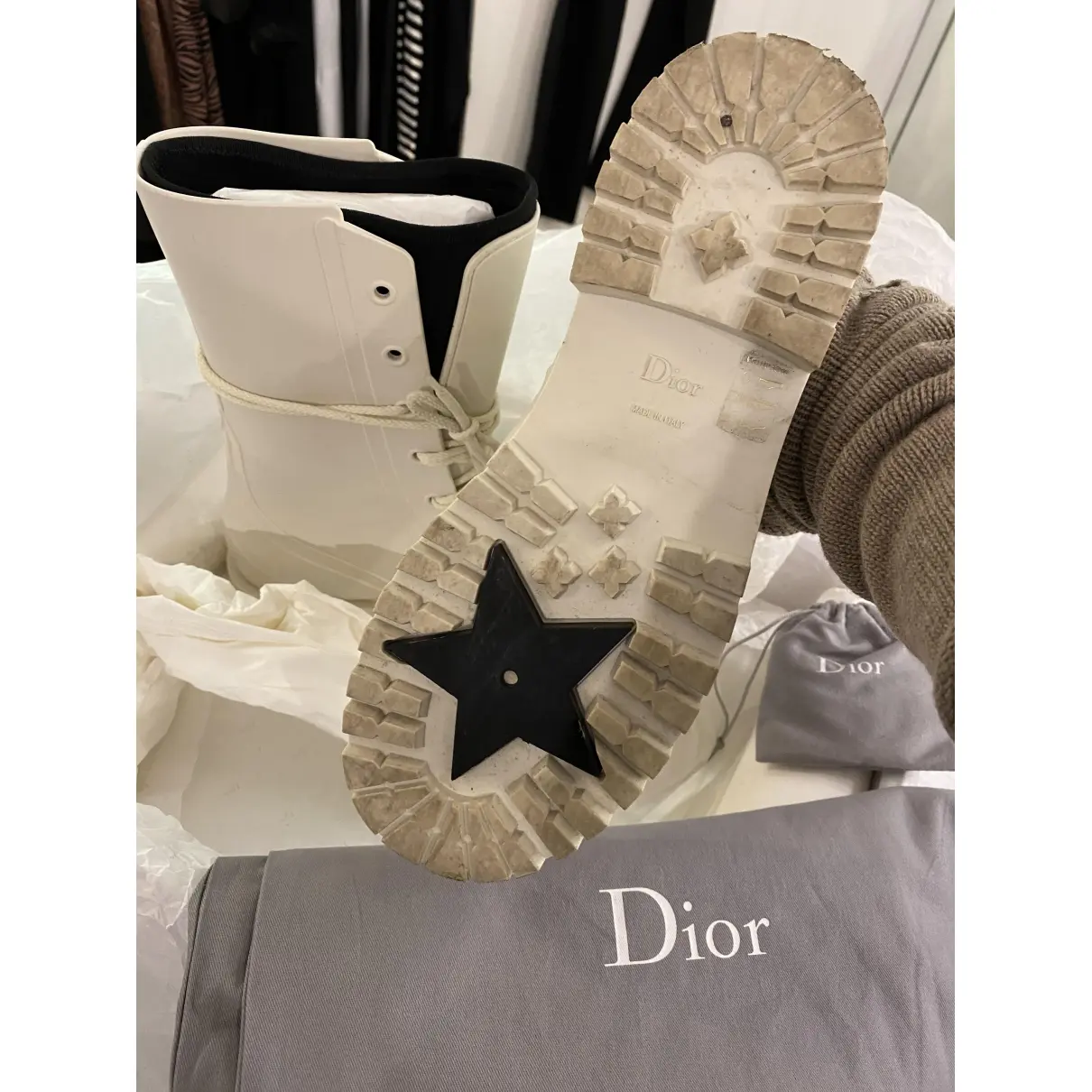 Dior Camp wellington boots Dior