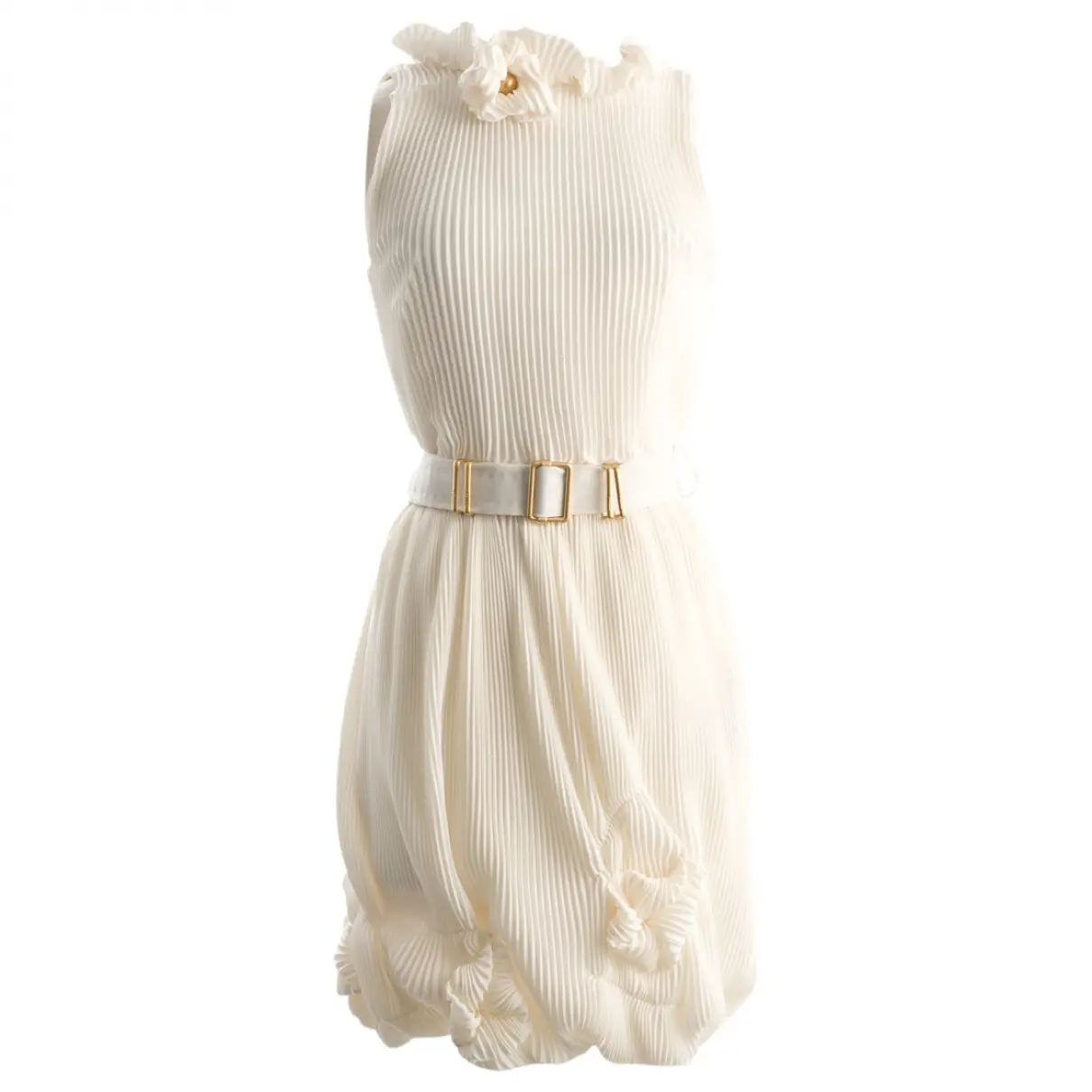 White Silk Dress Fendi