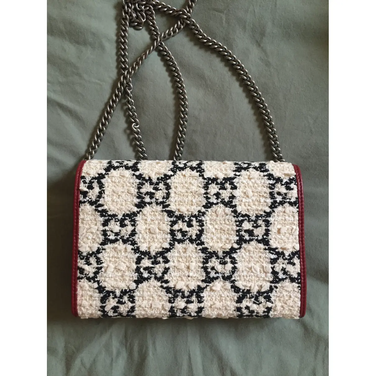 Buy Gucci Dionysus Chain Wallet tweed crossbody bag online