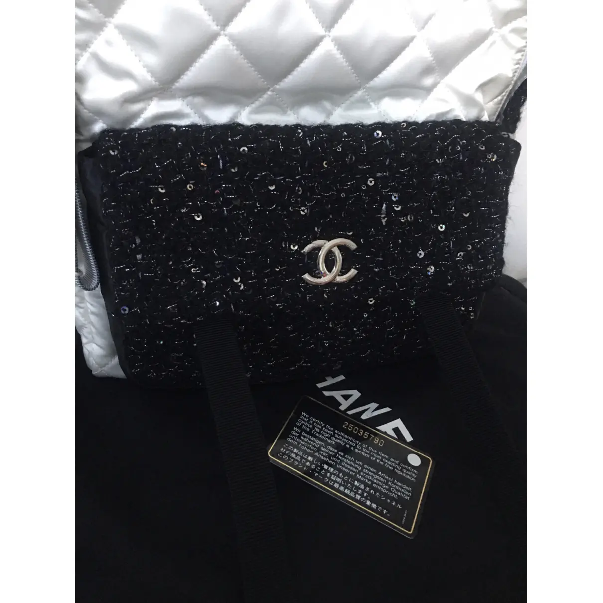 Buy Chanel Timeless/Classique Chain tweed backpack online