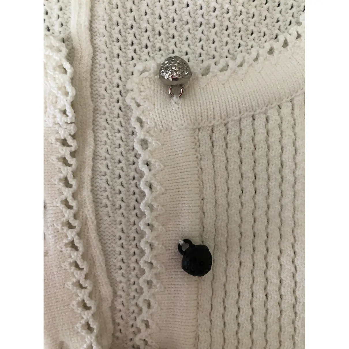 White Viscose Knitwear Chanel
