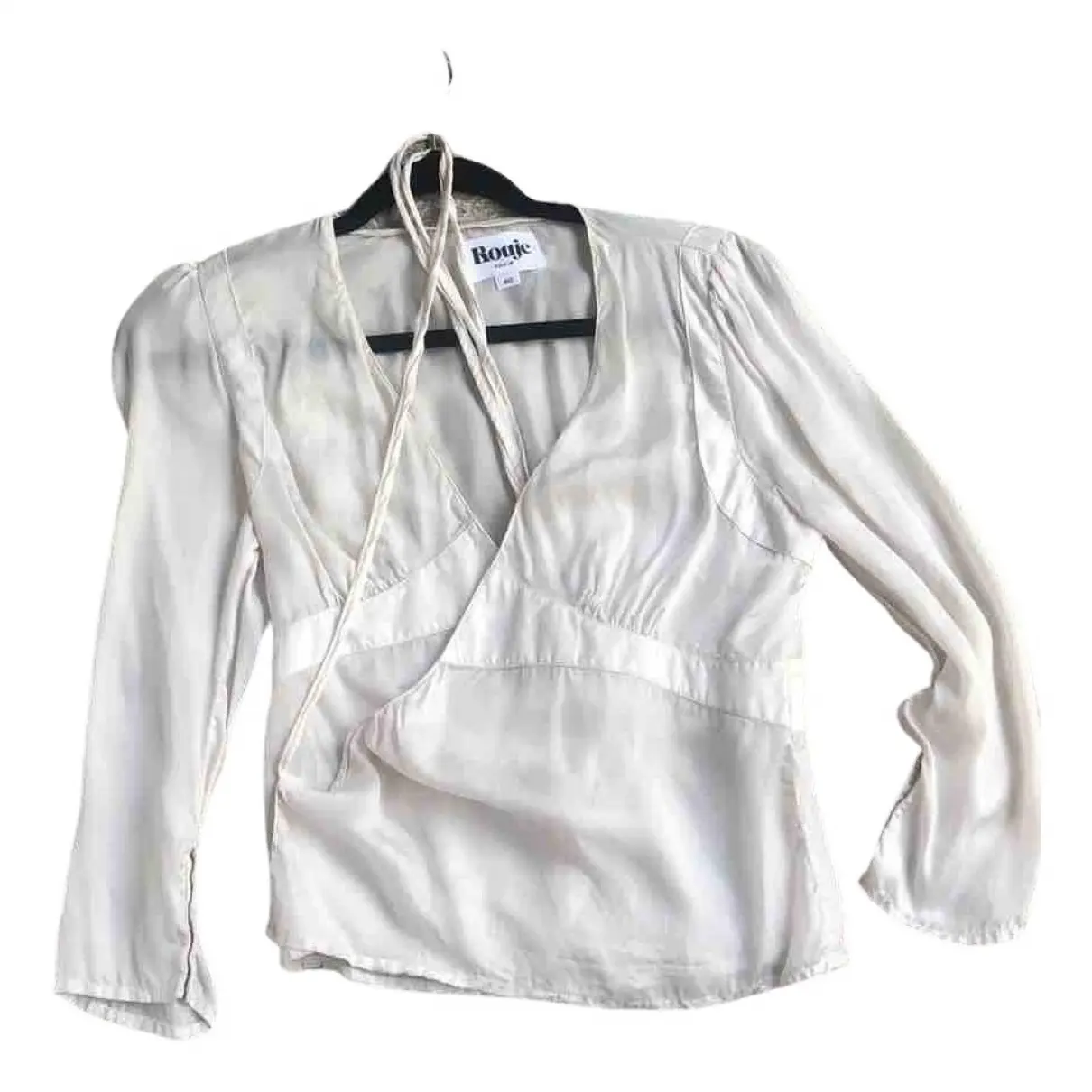 White Viscose Top Rouje