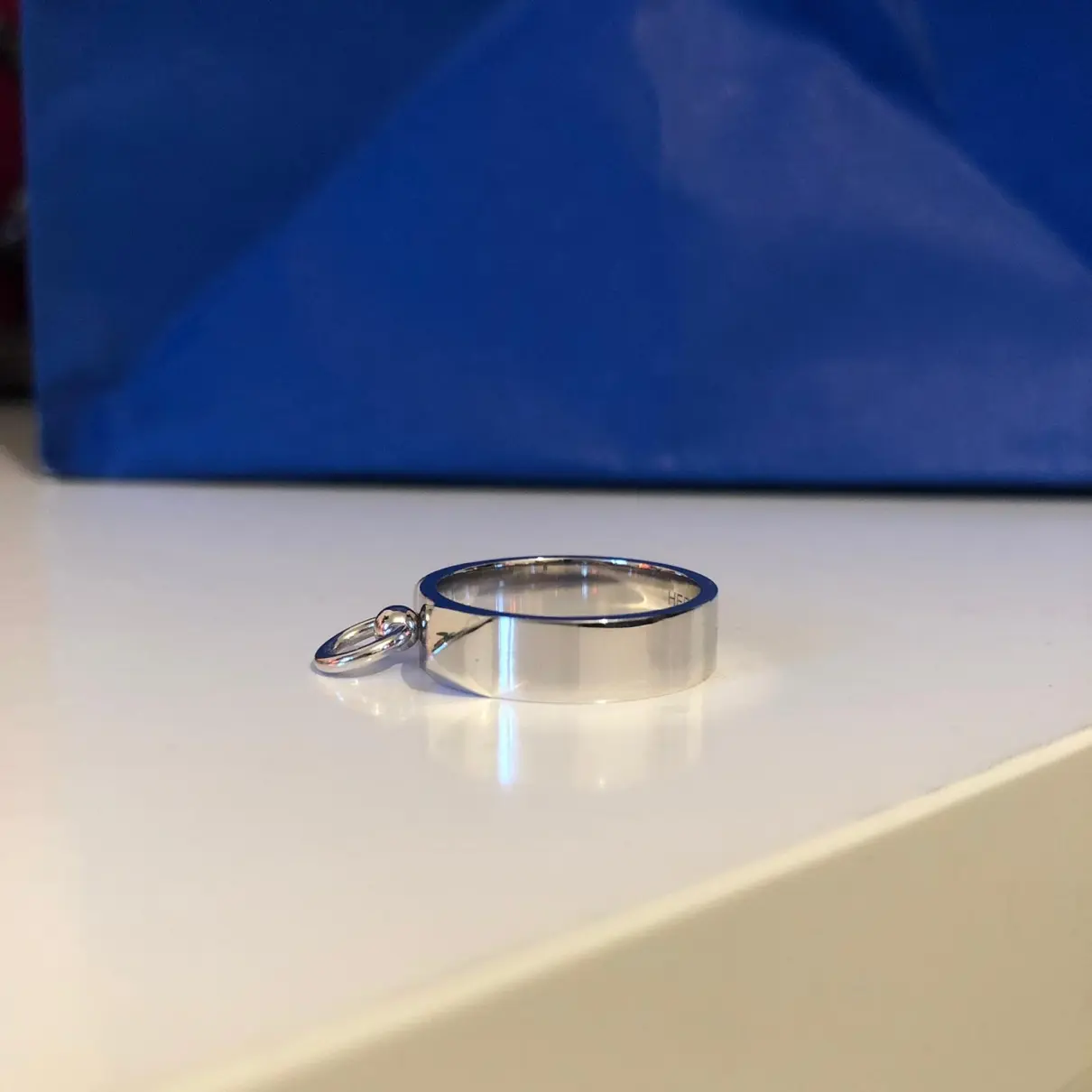 Hermès Collier de chien  white gold ring for sale