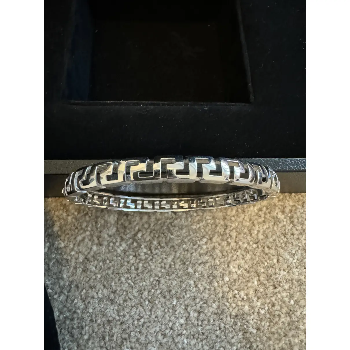 Medusa white gold bracelet Versace