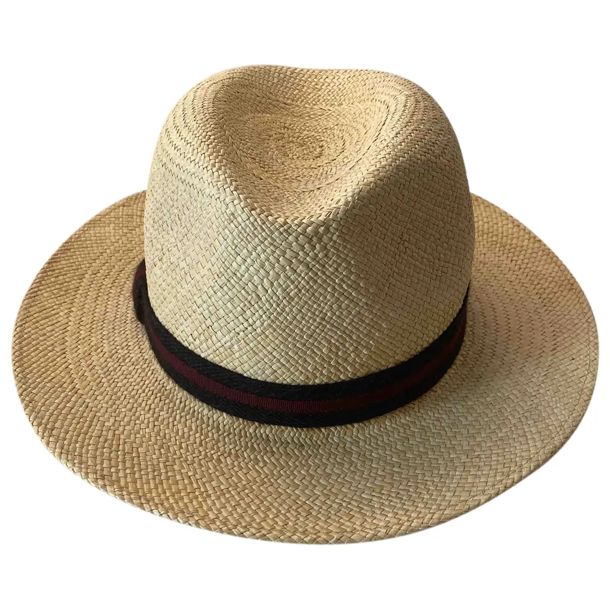 White Wicker Hat Théodore