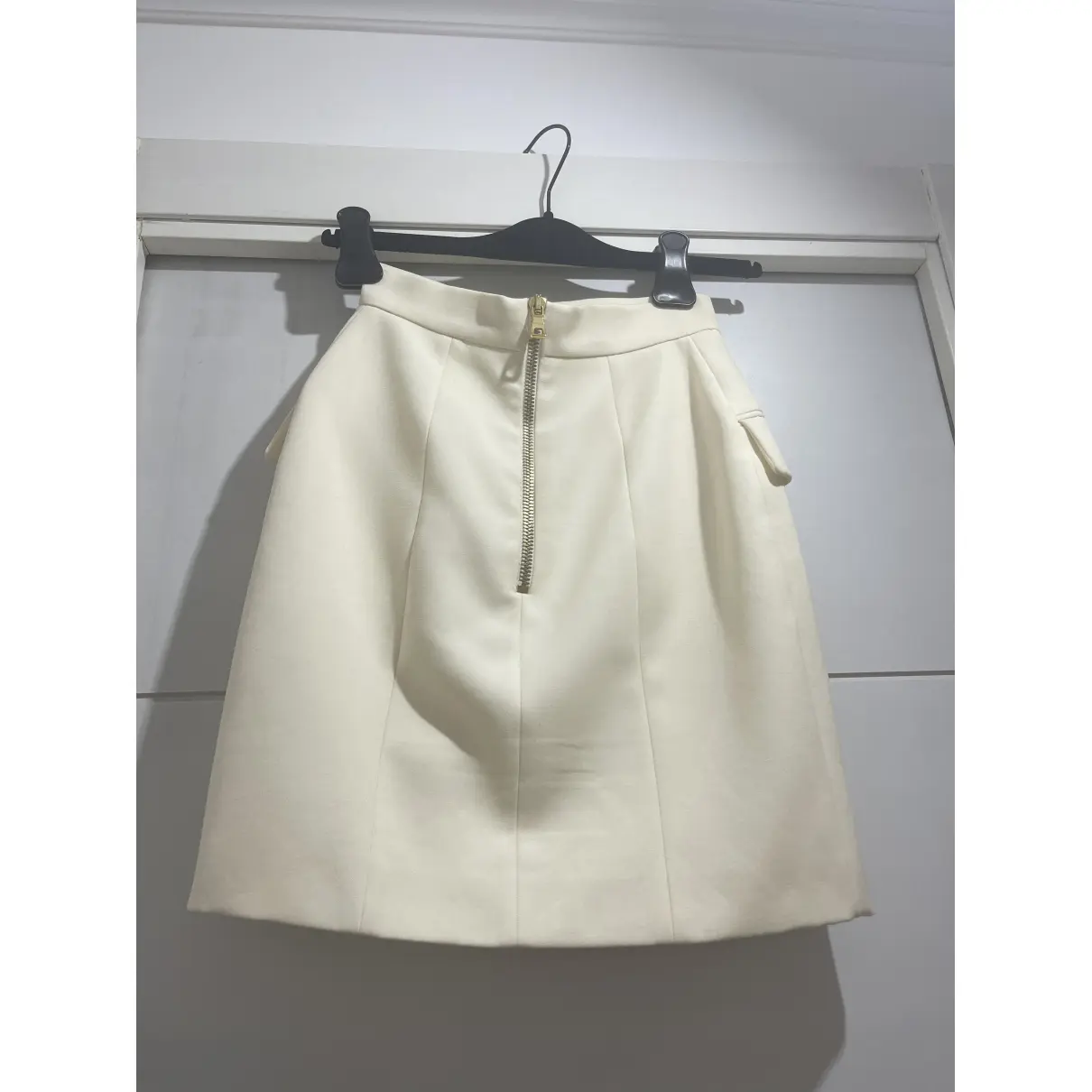 Buy Balmain Wool mid-length skirt online