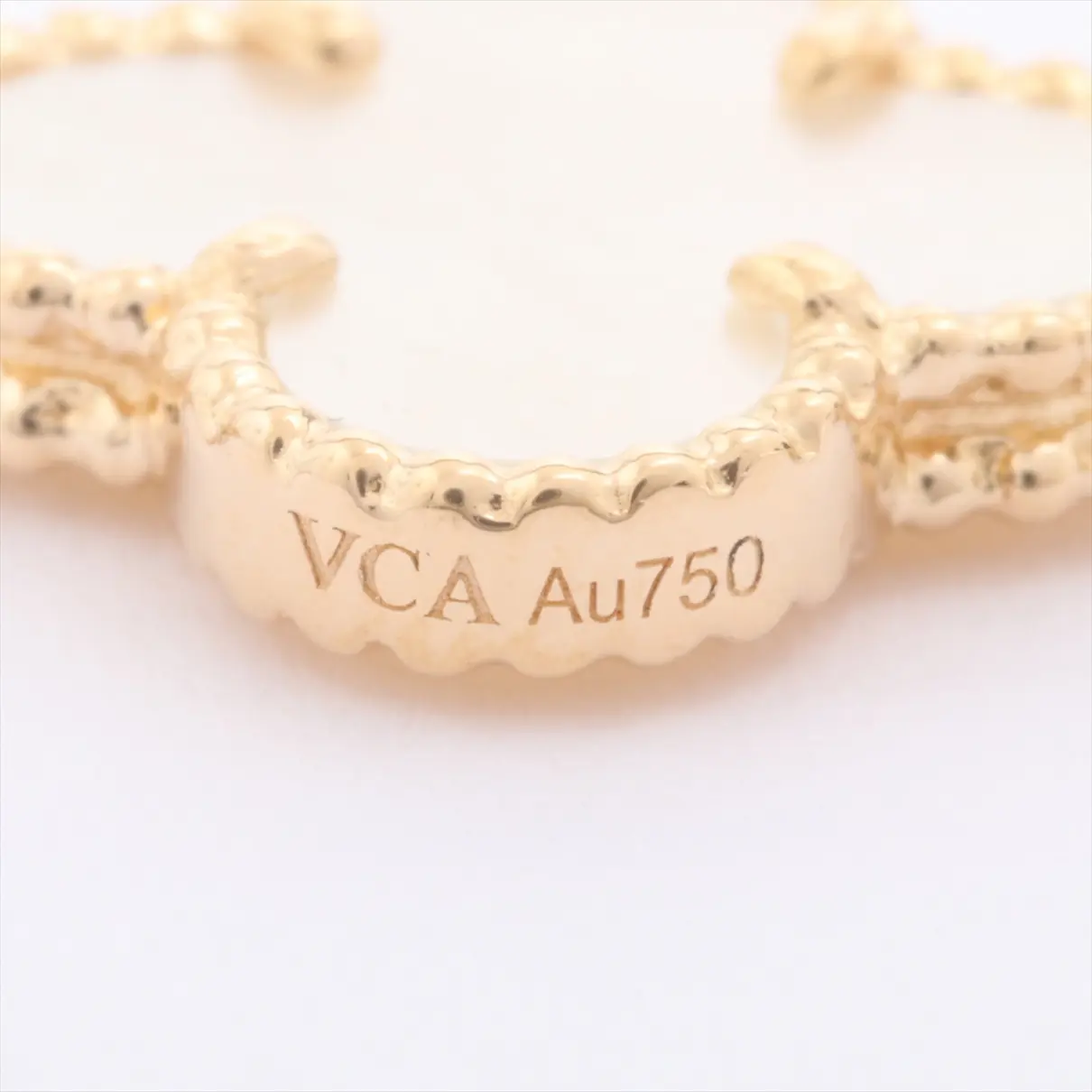 Vintage Alhambra yellow gold bracelet Van Cleef & Arpels