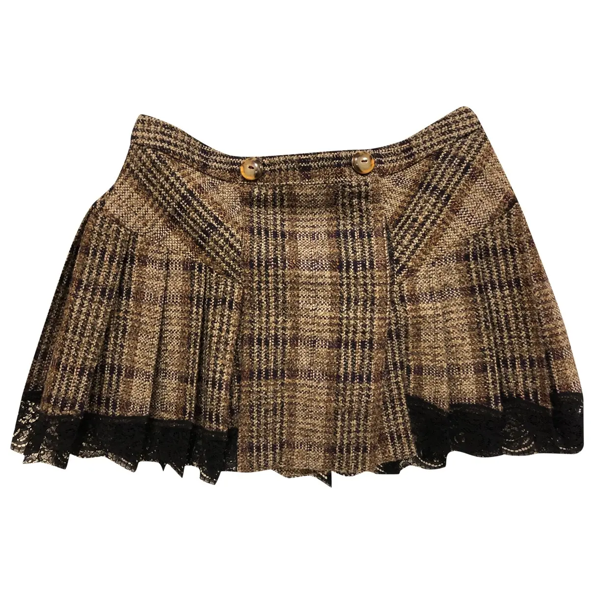 Wool mini skirt D&G