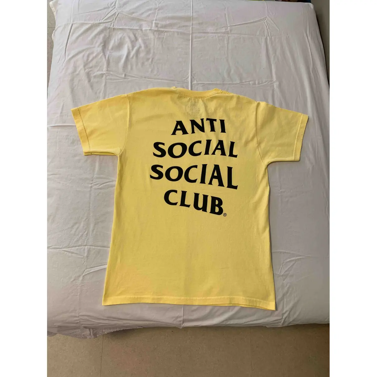 Buy Anti Social Social Club Yellow Cotton T-shirt online