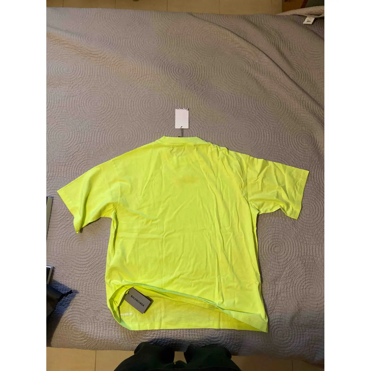 Buy Balenciaga Yellow Cotton T-shirt online