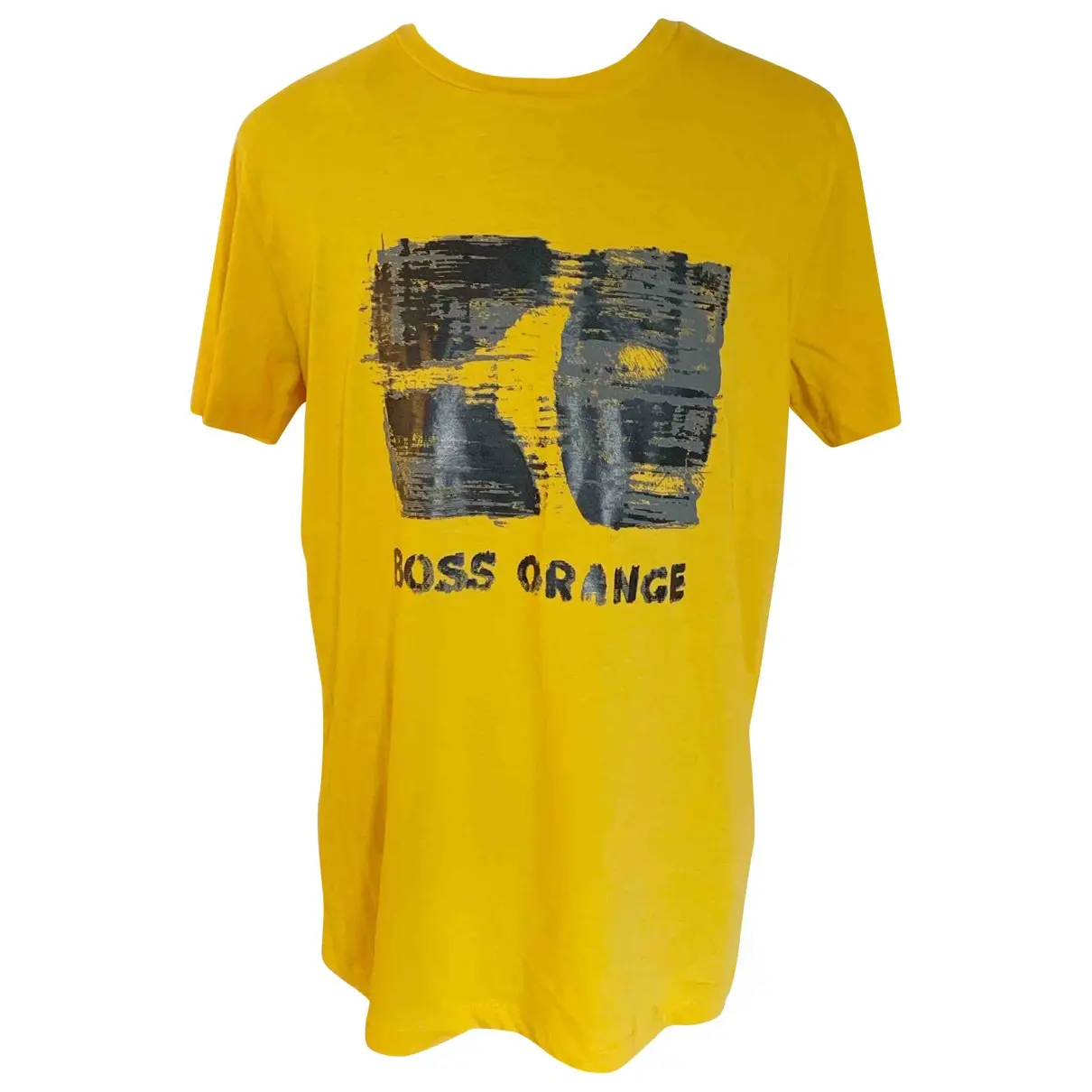 Yellow Cotton T-shirt Boss