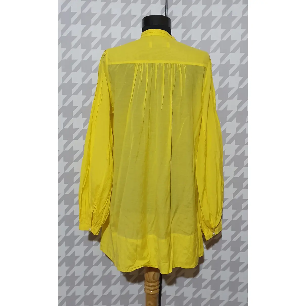 Buy by Malene Birger Yellow Cotton Top online