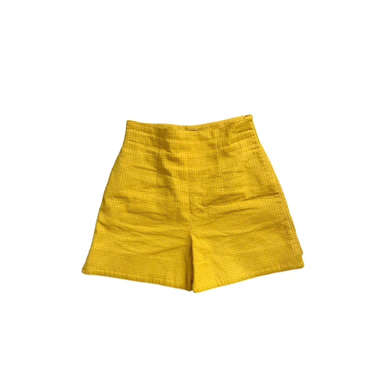 Yellow Cotton Shorts Fendi