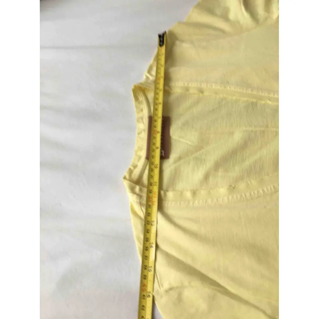 Yellow Cotton T-shirt Galliano