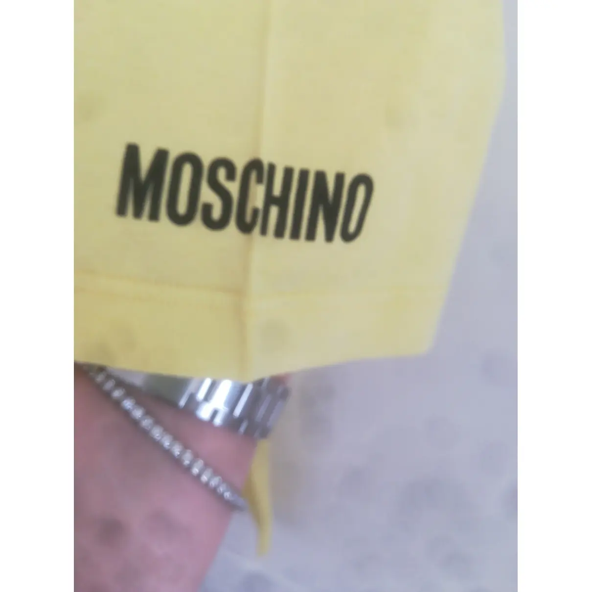 Yellow Cotton Top Moschino Cheap And Chic