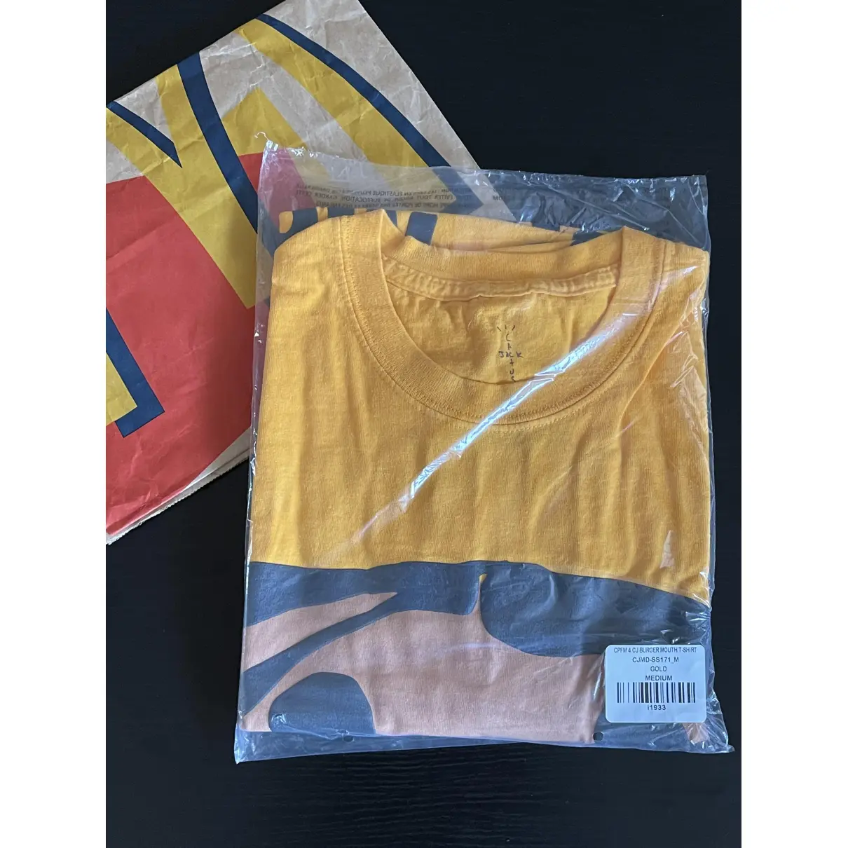 Yellow Cotton T-shirt Travis Scott