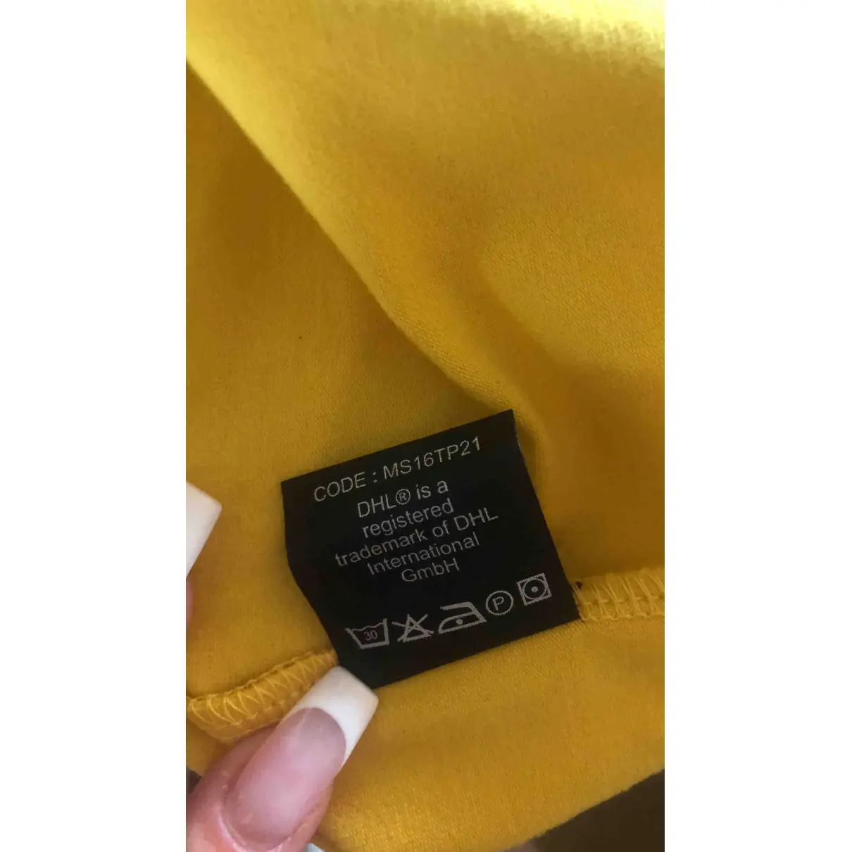 Yellow Cotton T-shirt Vetements
