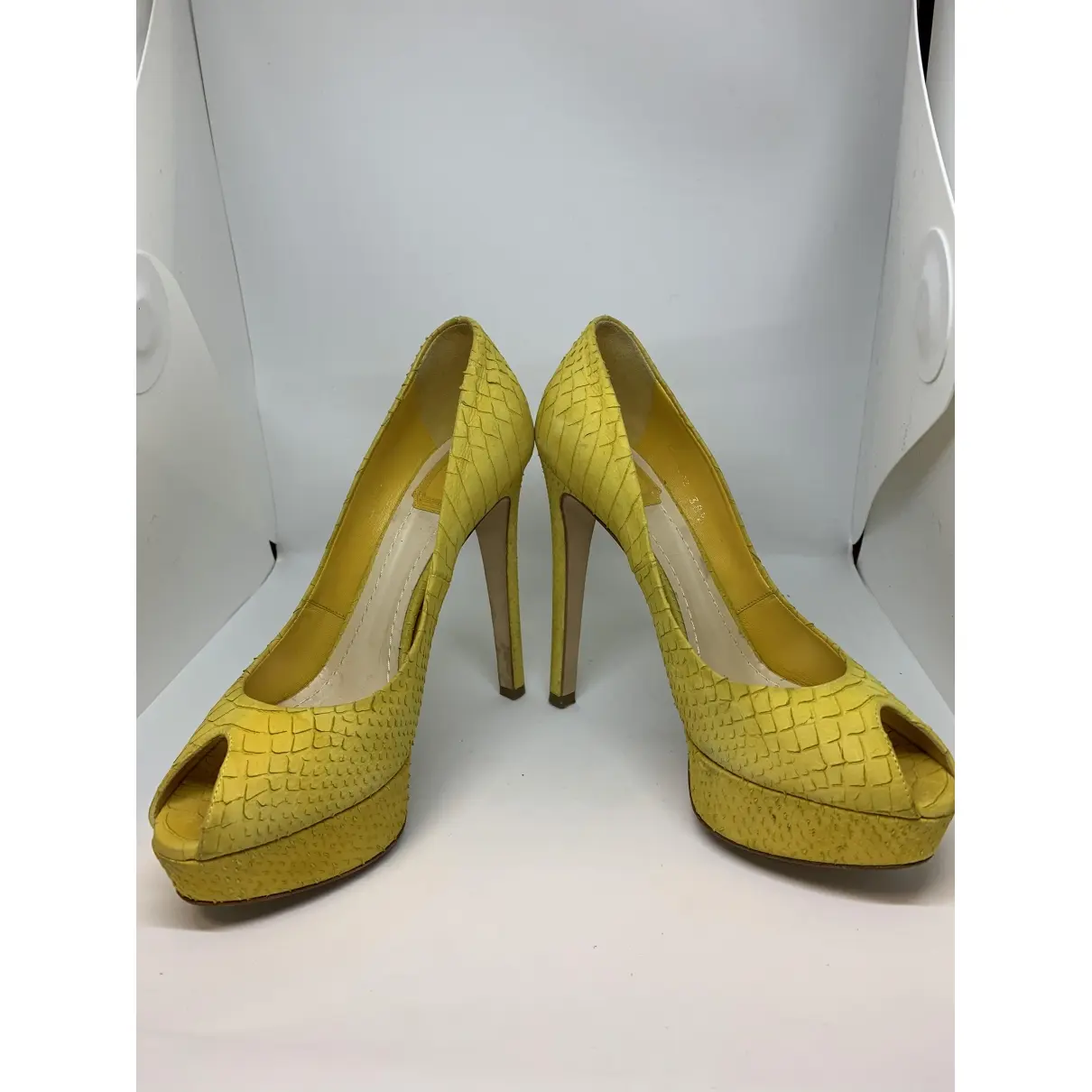 Miss Dior Peep Toes crocodile heels Dior