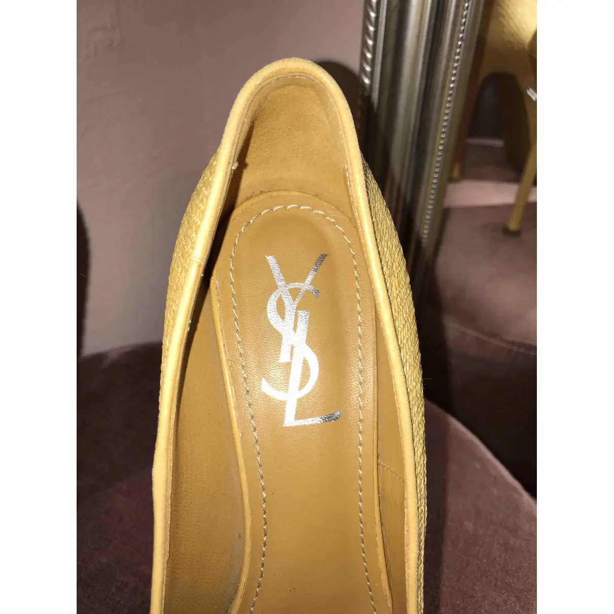 Exotic leathers heels Yves Saint Laurent - Vintage