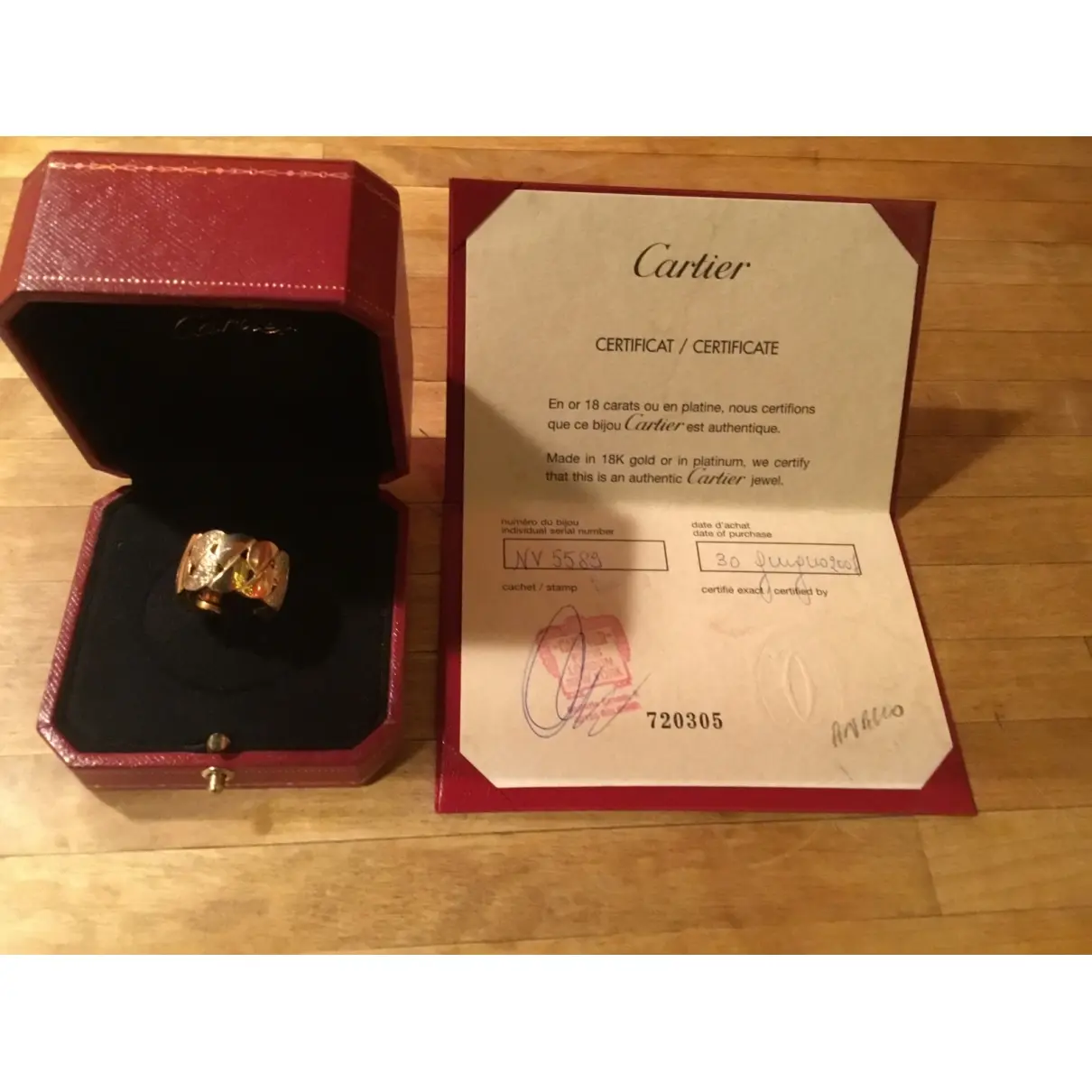 Cartier Dona yellow gold ring for sale