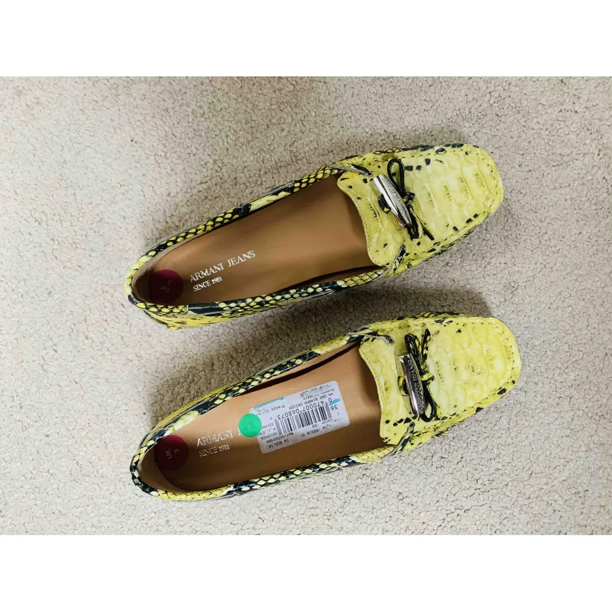 Armani Jeans Leather flats for sale