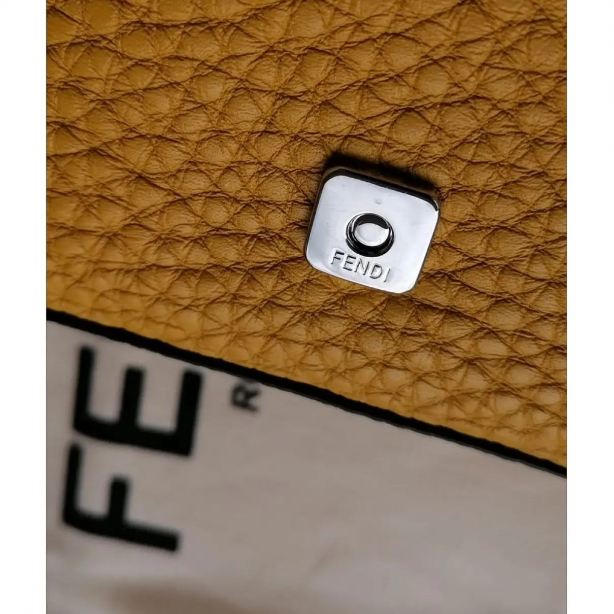 Baguette leather clutch bag Fendi