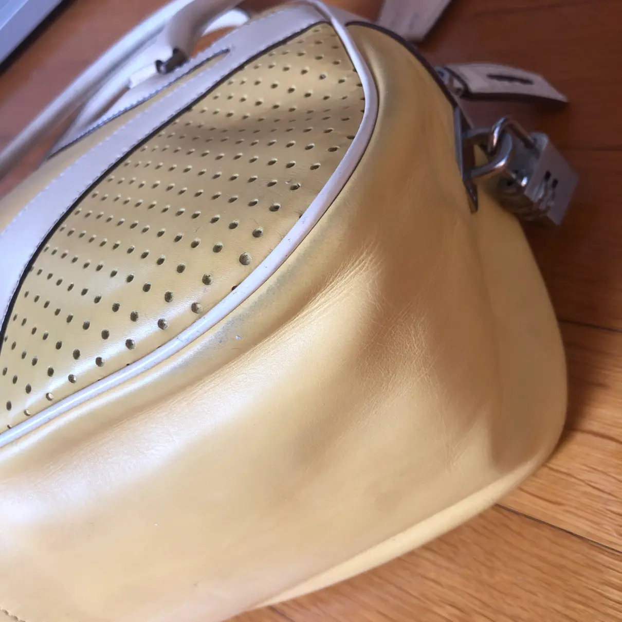Bowling leather handbag Prada - Vintage