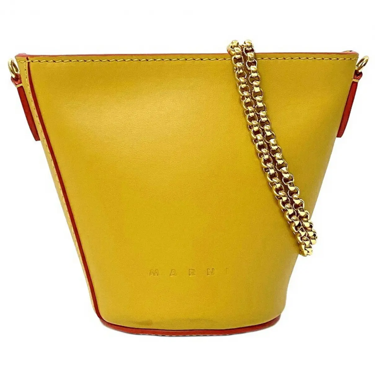 Bucket leather handbag Marni
