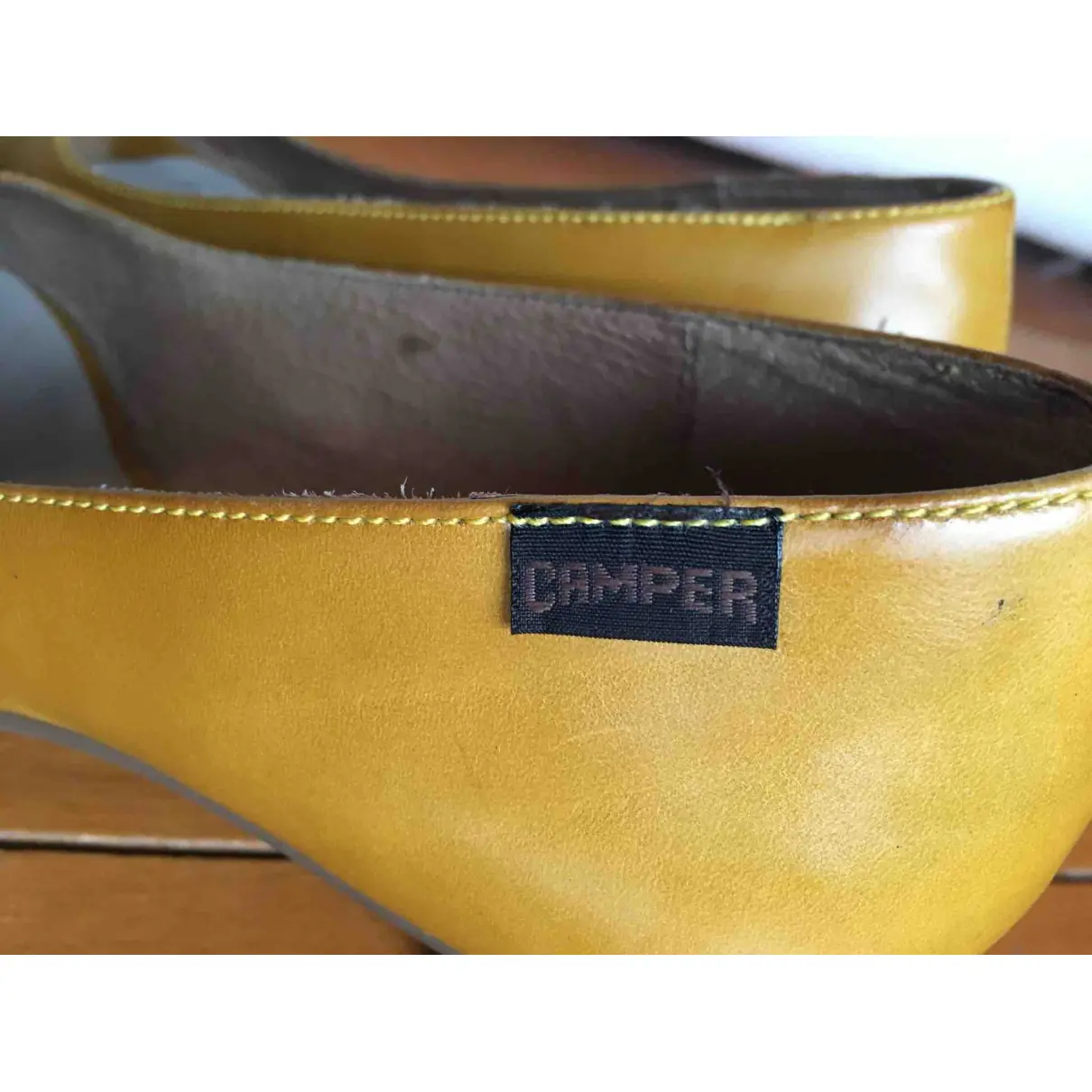 Leather heels Camper