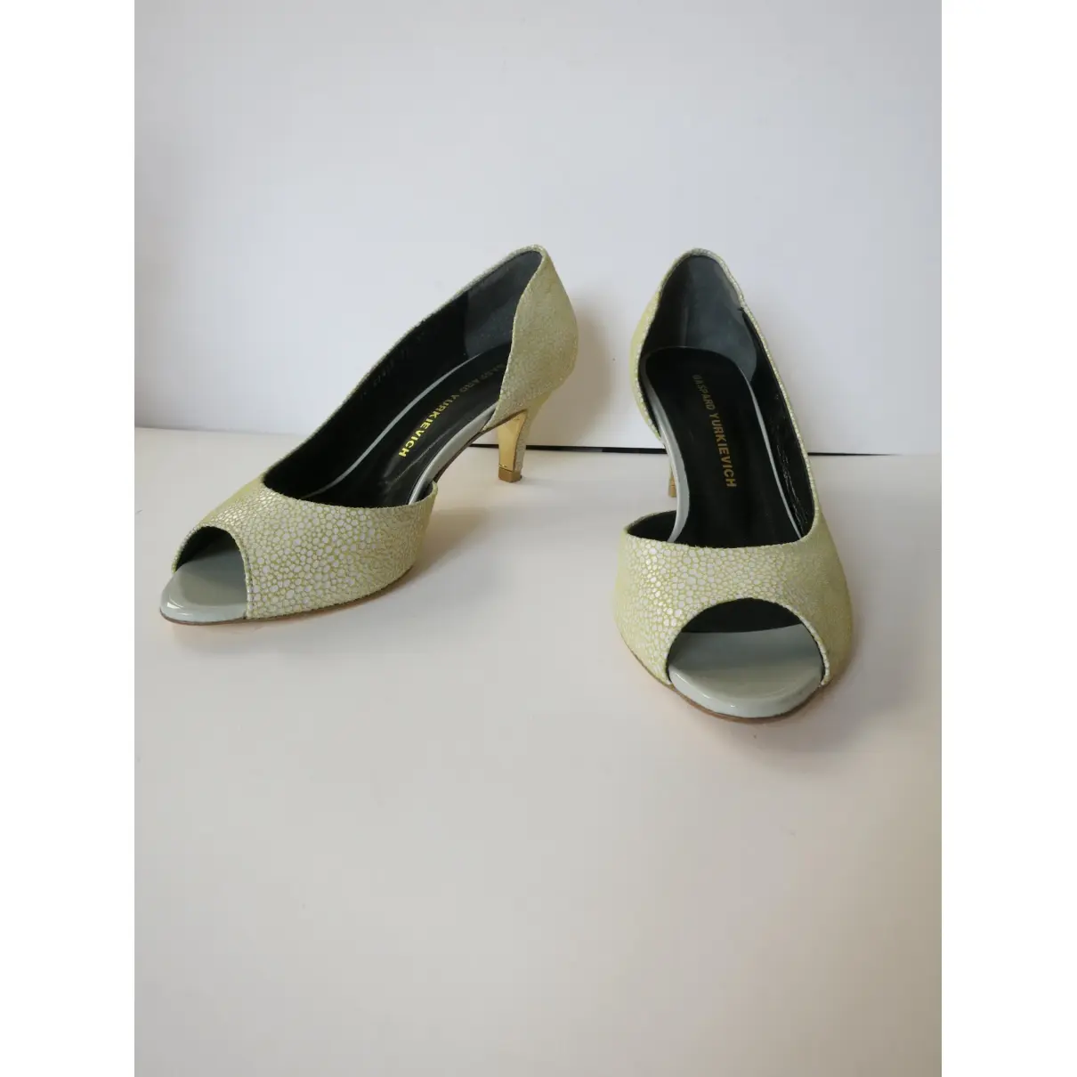 Gaspard Yurkievich Leather heels for sale