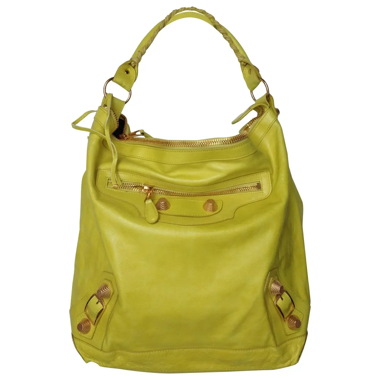 Yellow Leather Handbag Balenciaga