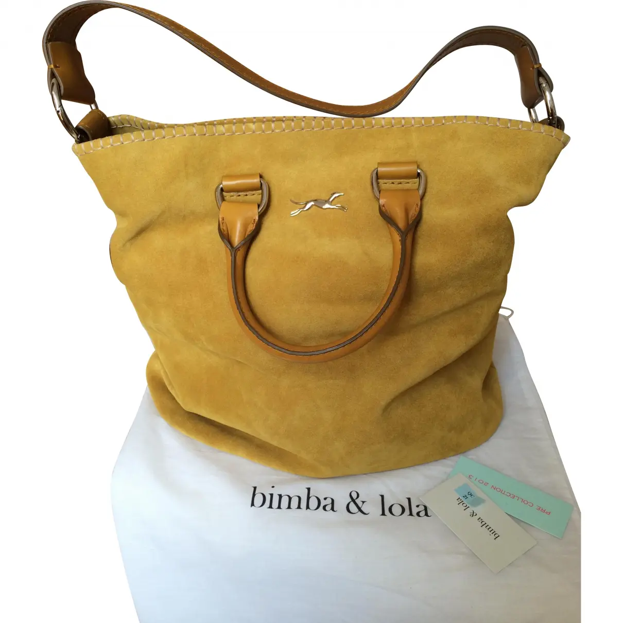 Yellow Leather Handbag Bimba y Lola