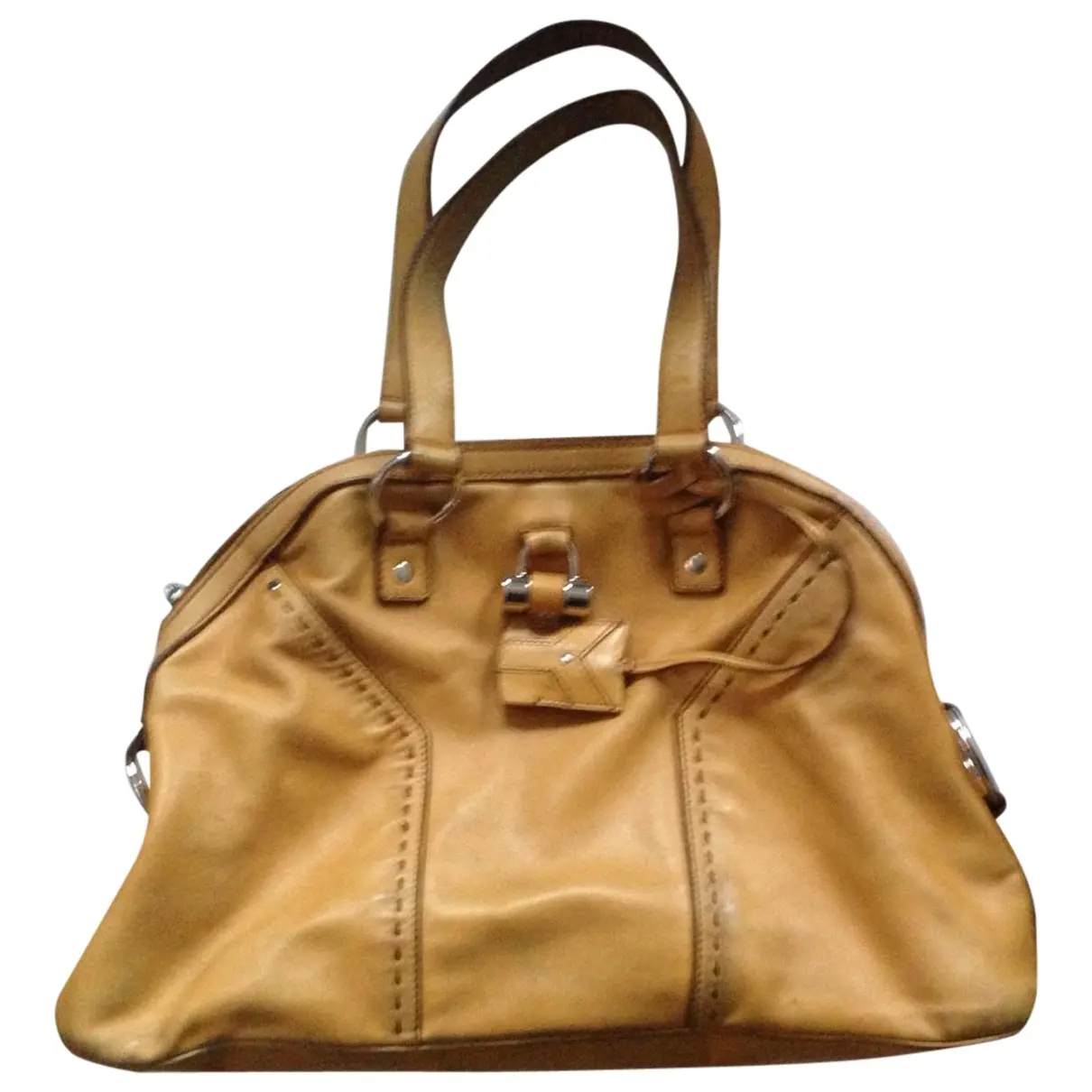 Yellow Leather Handbag Muse Yves Saint Laurent
