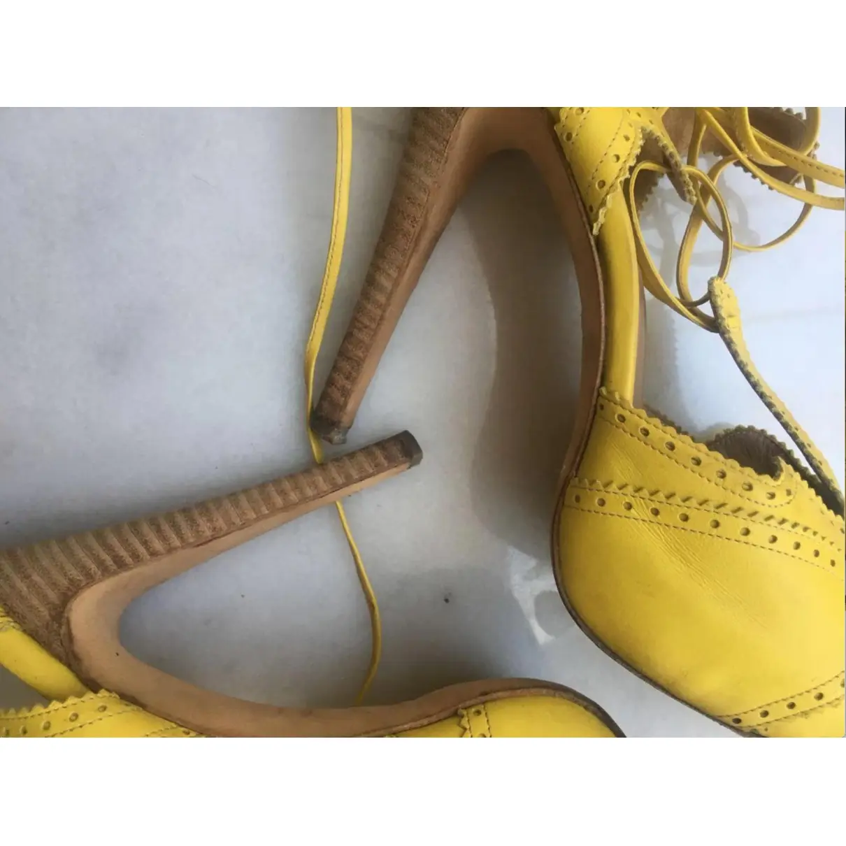 Leather heels Hermès