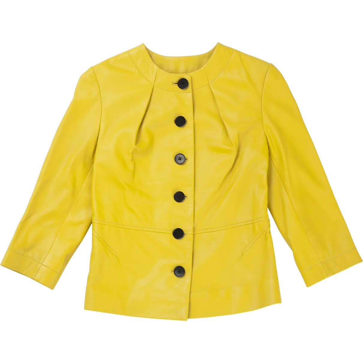 Yellow Leather Jacket Paul Smith