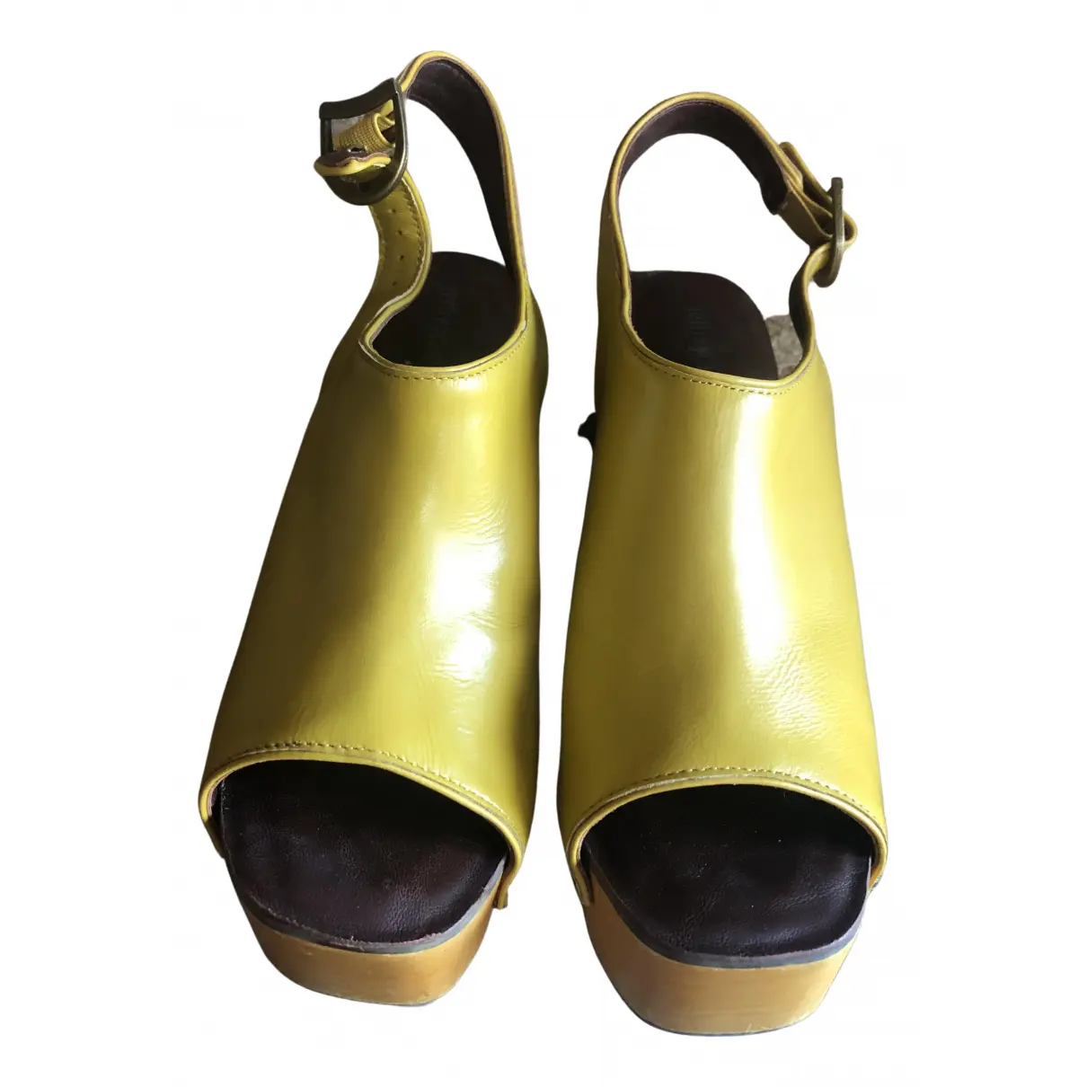 Leather mules & clogs Jeffrey Campbell