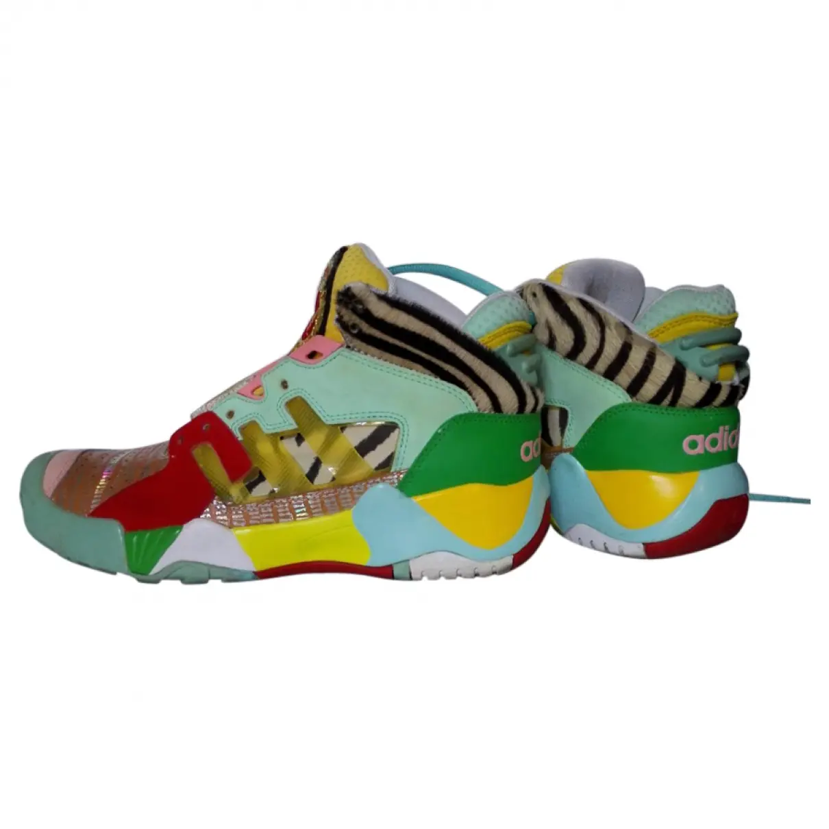 Yellow Leather Trainers Jeremy Scott Pour Adidas