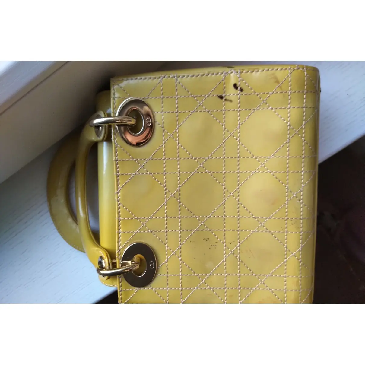 Dior Lady Dior leather handbag for sale