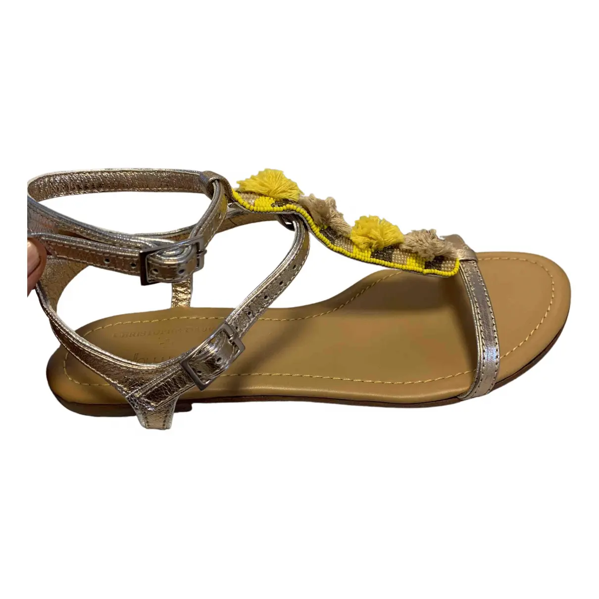 Leather sandal Mellow Yellow