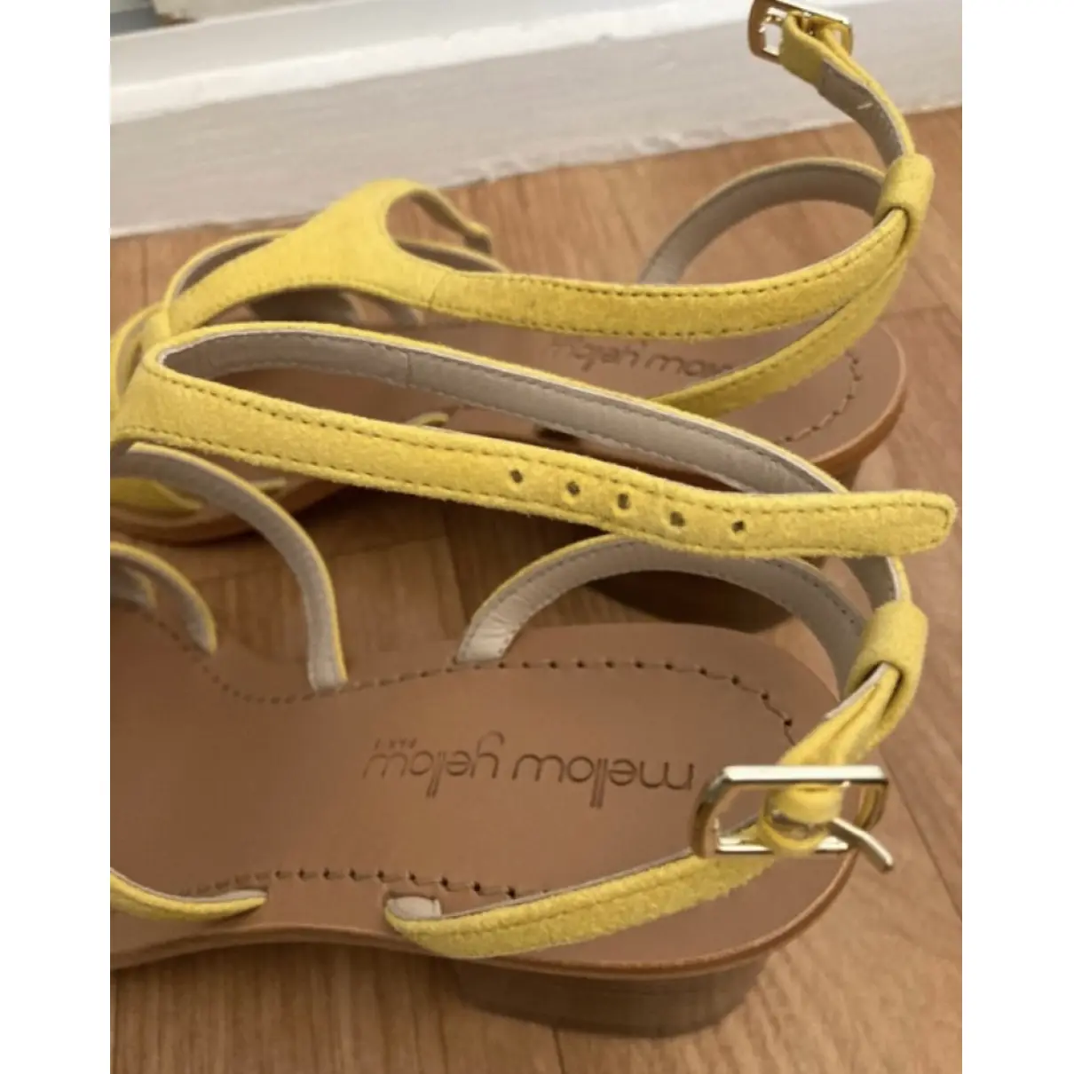 Leather sandals Mellow Yellow