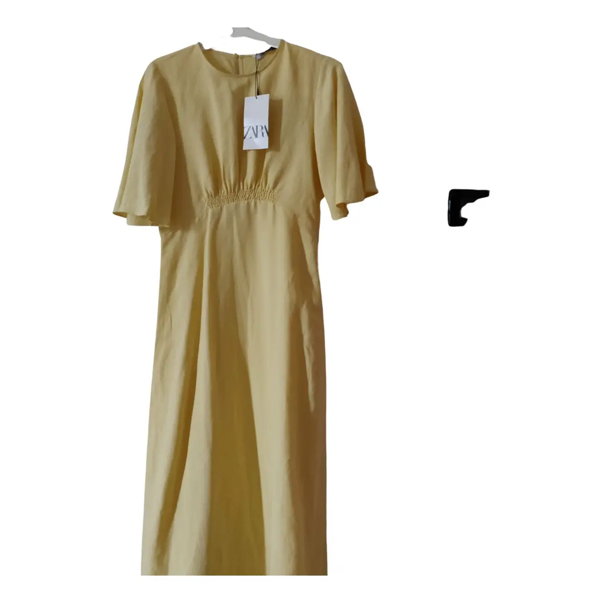 Linen mid-length dress Zara