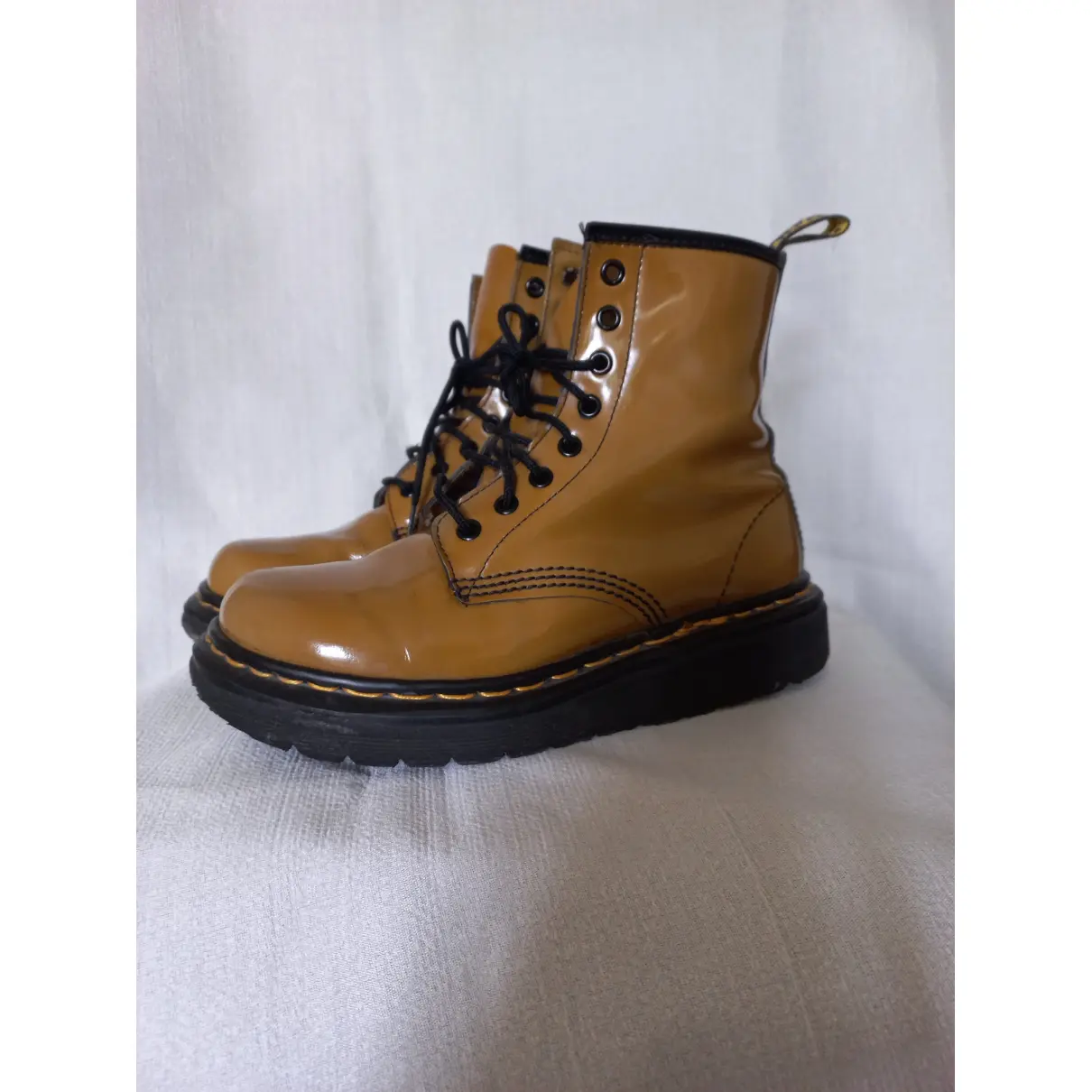 Patent leather ankle boots Dr. Martens - Vintage