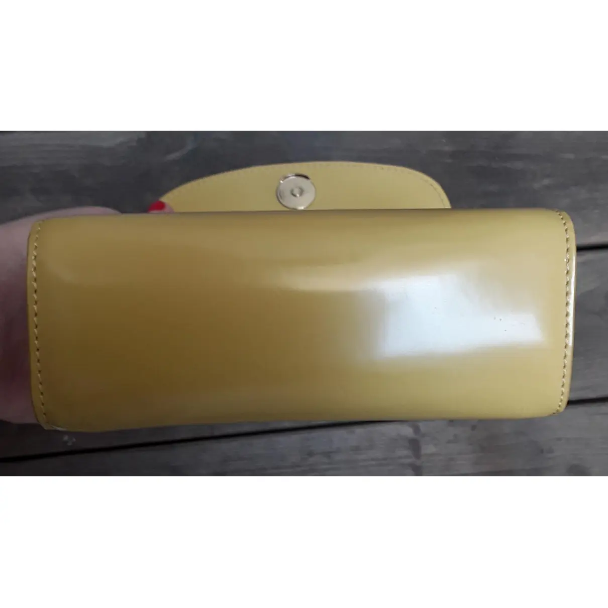 Mini patent leather handbag By Far