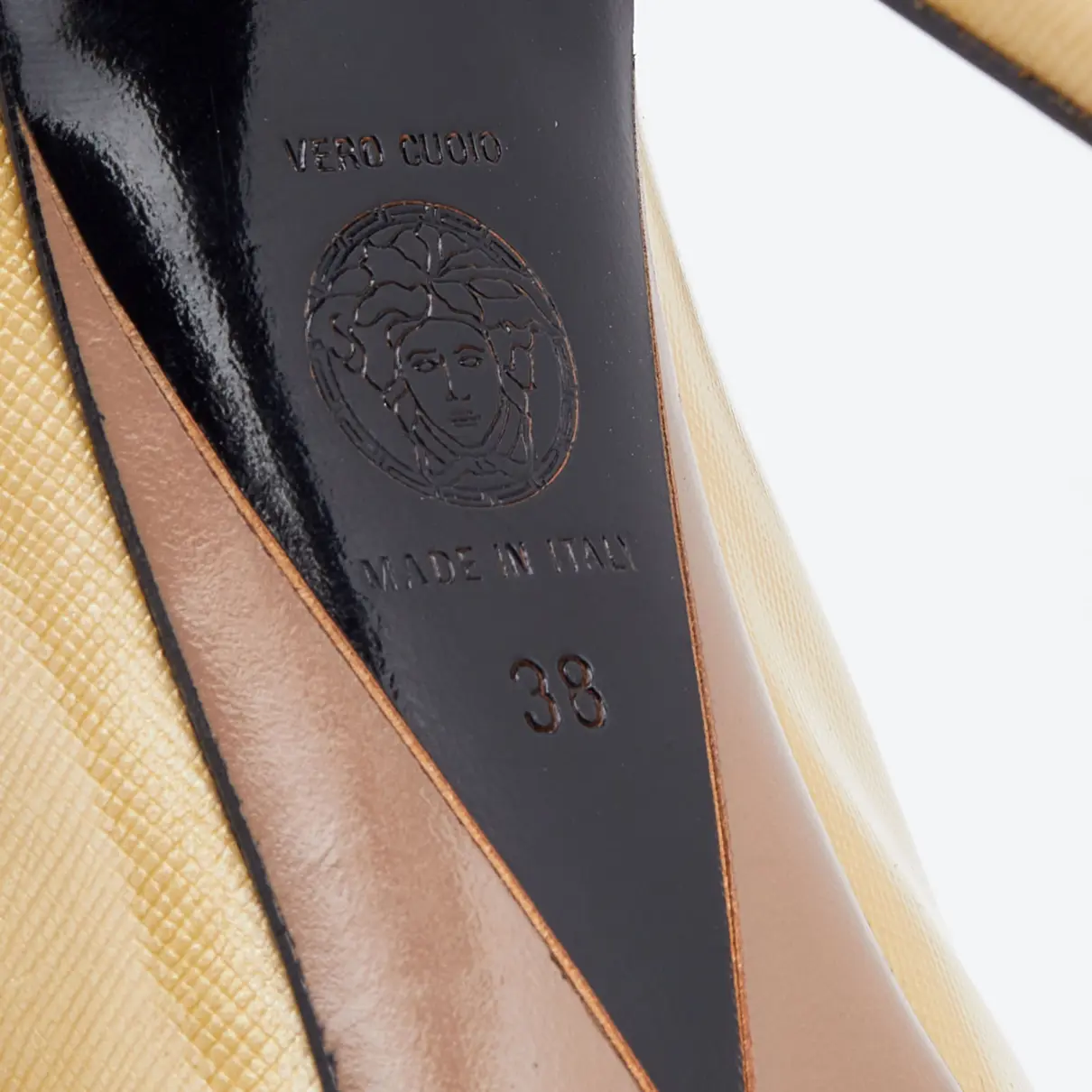 Patent leather flats Versace
