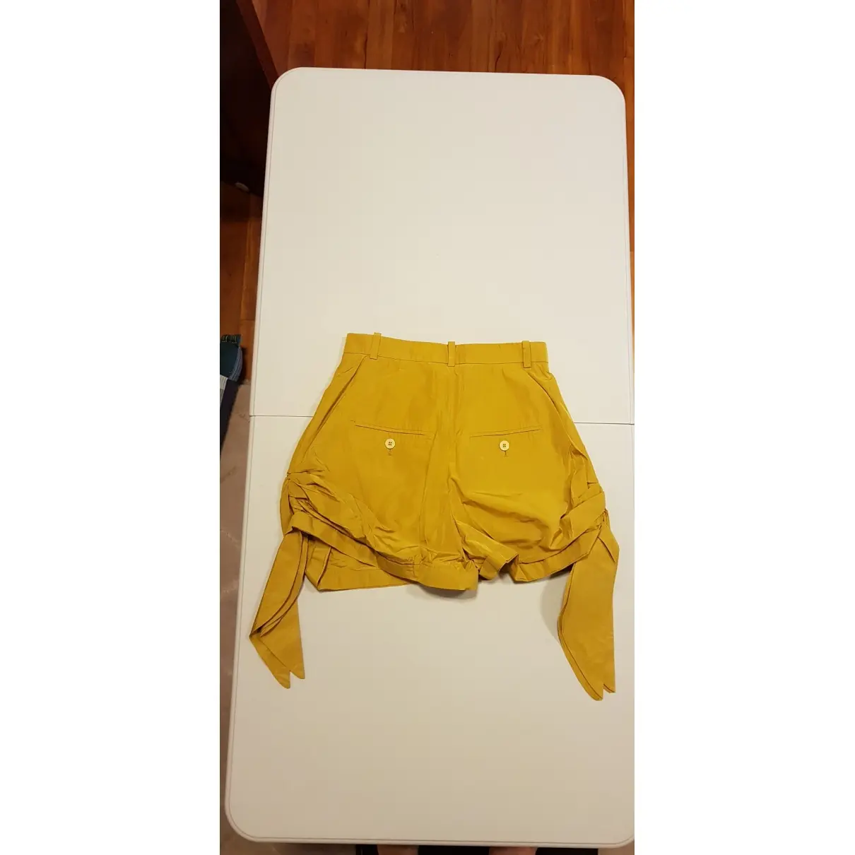 Carven Yellow Polyester Shorts for sale