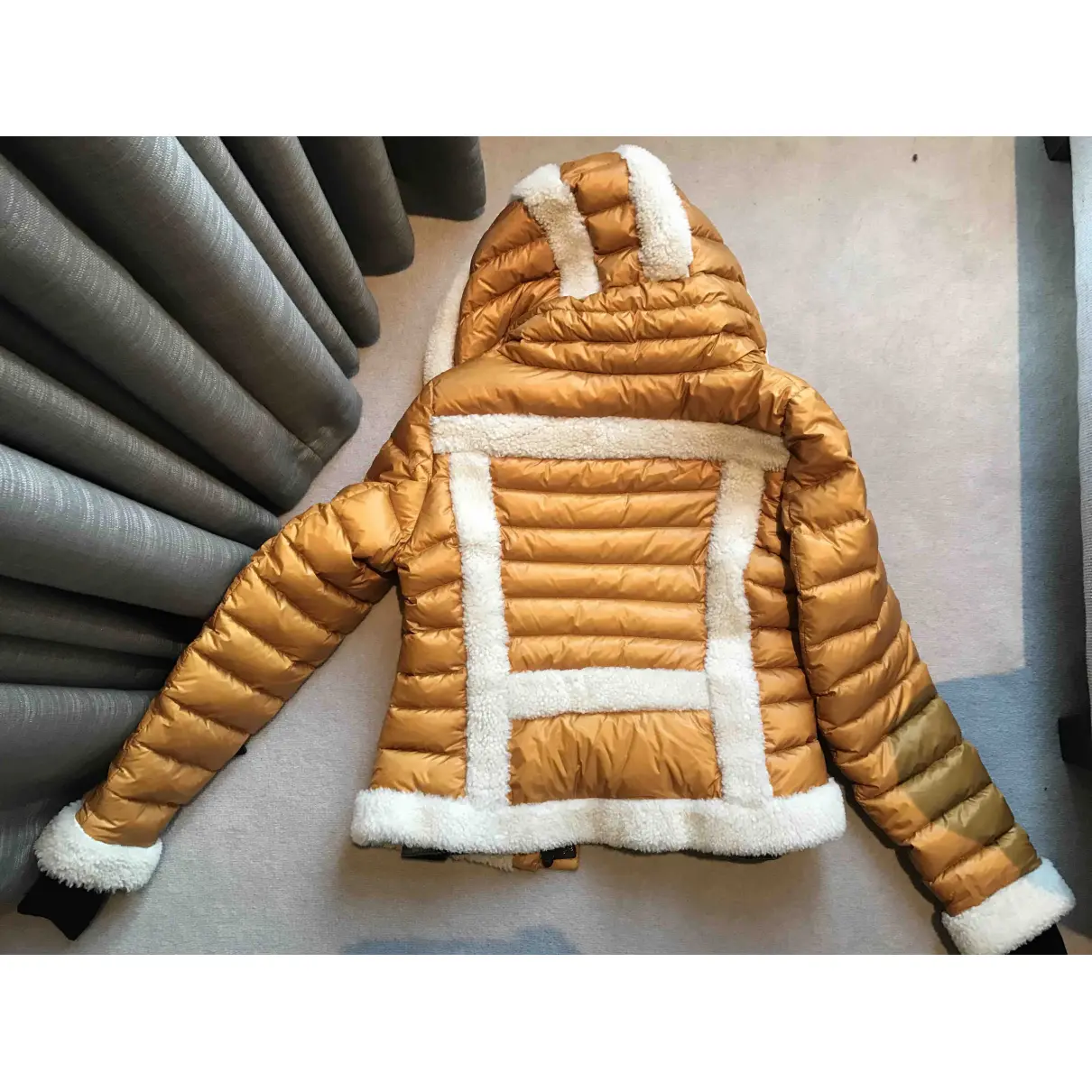 Buy Moncler Classic shearling jacket online
